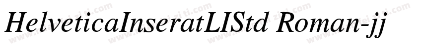 HelveticaInseratLIStd Roman字体转换